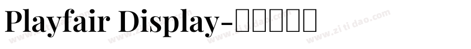 Playfair Display字体转换